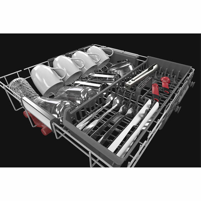 KitchenAid Front Control Dishwasher with FreeFlex Third Level Rack and